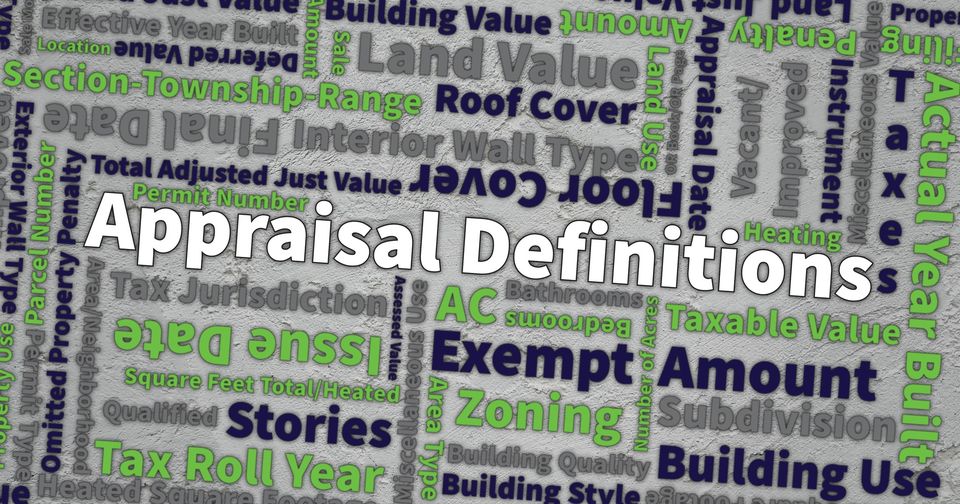 Appraisal Definitions