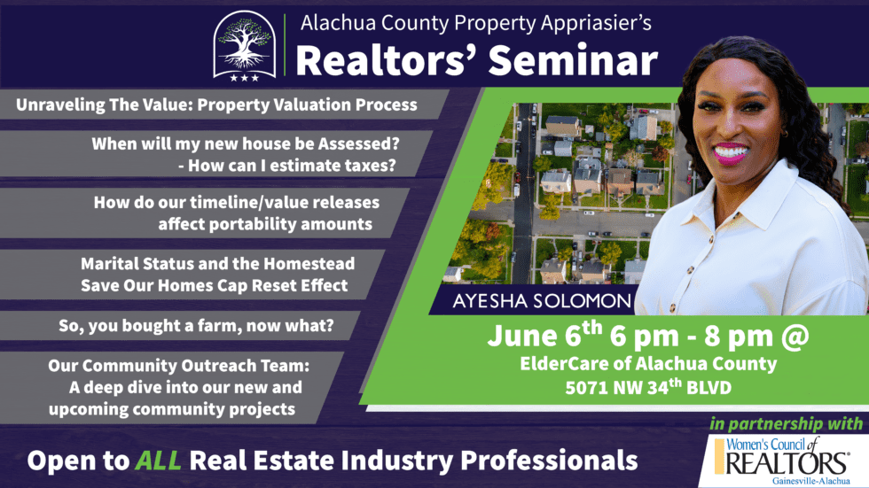 community outreach Main - Alachua County Property Appraiser