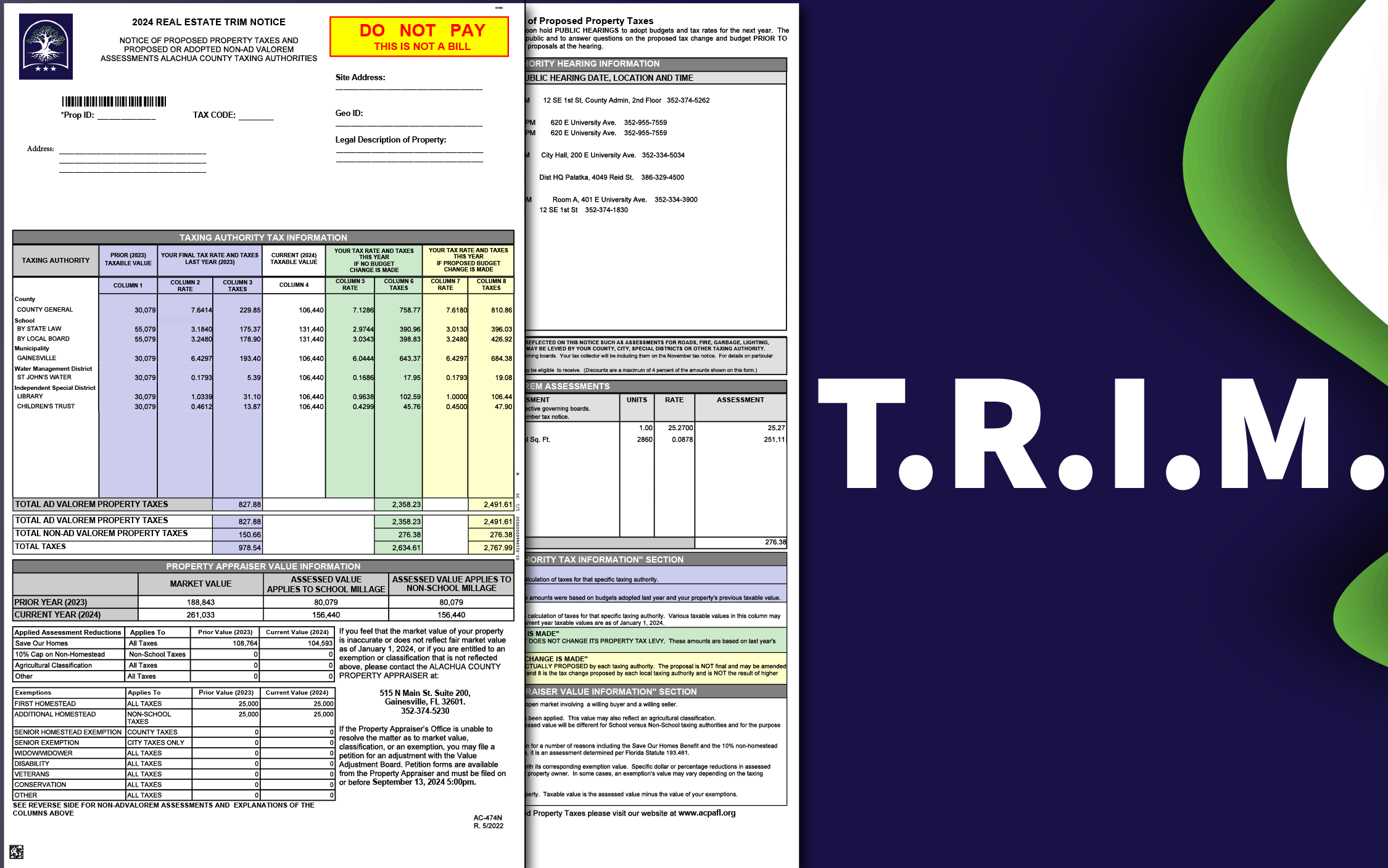 What is a TRIM notice? - Alachua County Property Appraiser